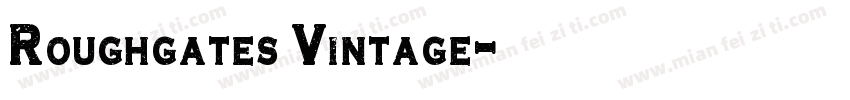 Roughgates Vintage字体转换